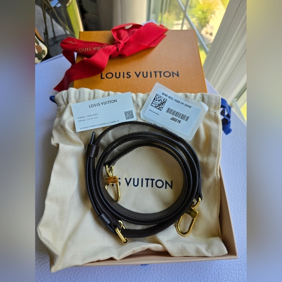 Louis Vuitton Ebene Leather Strap Crossbody Strap - Picture 1 of 7
